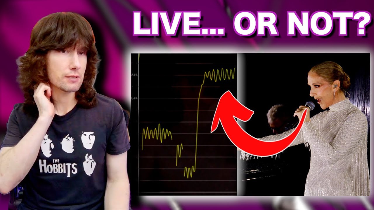 Was Celine Dion singing live at the Olympics? Let's check it out!