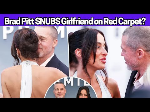 Brad Pitt Publicly Snubs Ines de Ramon's Kiss?! Awkward F1 Red Carpet Moment!