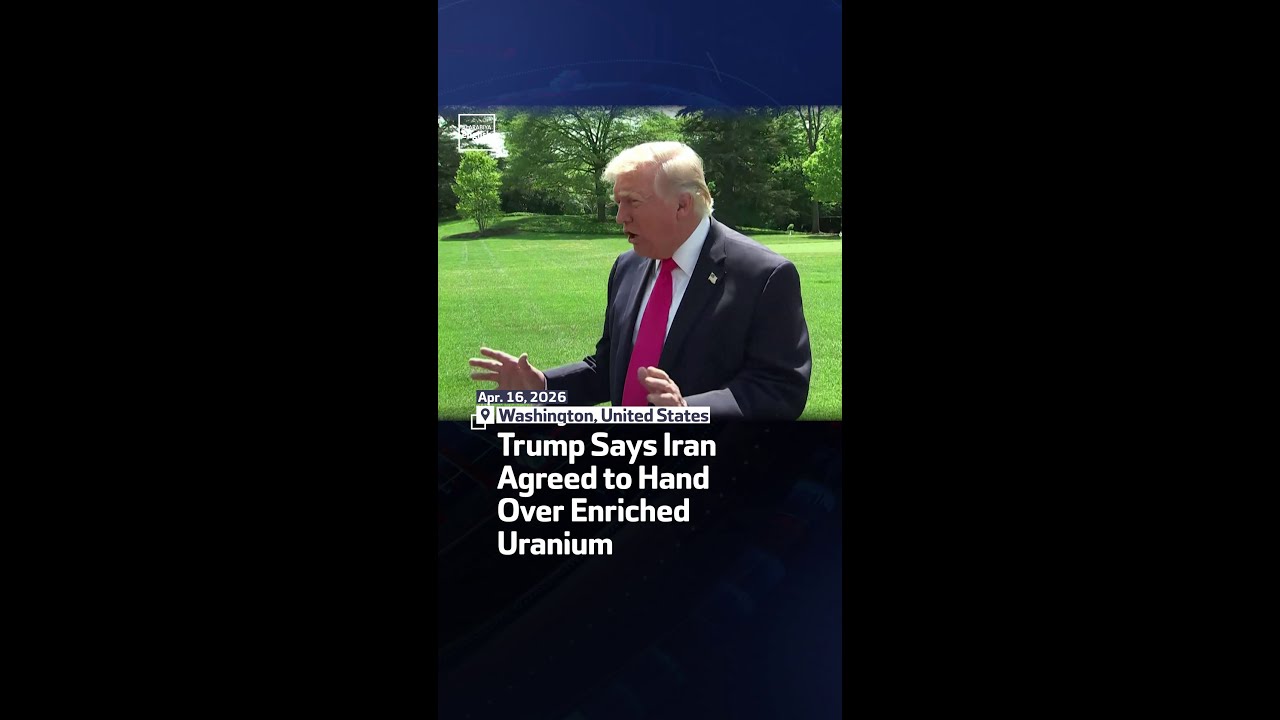 Video | Trump Says Iran Agreed to Hand Over Enriched Uranium
