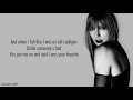 Taylor Swift - cardigan (Lyrics)