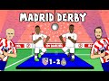DANCE! Atletico vs Real Madrid (1-2 Highlights: Vinicius Rodrygo Valverde Goals Madrid Derby)