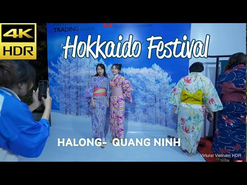 4K HDR | Festival de Hokkaido 2023 em Ha Long | integração cultural Quang Ninh Vietnã e Japão