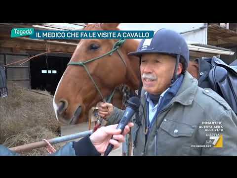 Il medico che fa le visite a cavallo