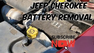 How to - Remove a Battery 2015 Jeep Cherokee