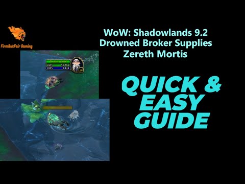 WoW: Shadowlands 9.2- How to get the Drowned Broker Supplies-Zereth Mortis-The other Submerged Chest