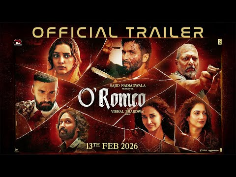 O'Romeo | Official Trailer | Sajid N | Vishal | Shahid K | Triptii D | Nana P | Avinash T | 13th Feb