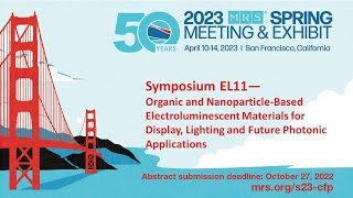 Newswise:Video Embedded symp-el11-organic-nanoparticle-based-electroluminescent-mats-for-display-lighting-photonics