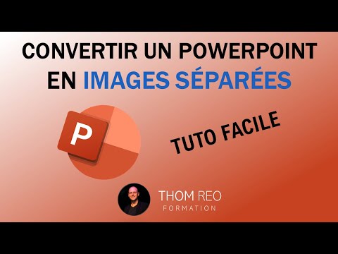 Convertir des diapositives POWERPOINT en IMAGES séparées - Cours Office 365