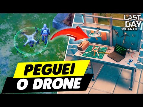 PEGUEI O DRONE E MONTEI A BANCADA DE DRONE - Last Day On Earth