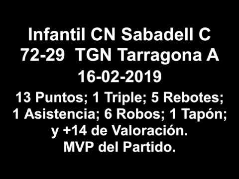 Infantil CN Sabadell 72-29 TGN Bàsquet A