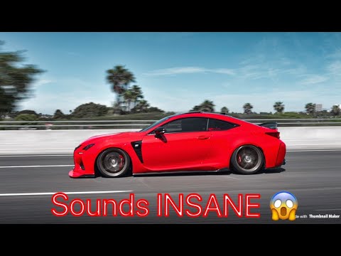 BRUTALLY LOUD LEXUS RCF WITH AMERICAN RACING HEADERS!! (POV DRIVING ARH Long System)