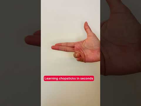Easy to hold chopsticks tutorial. #tips #trick #fyi