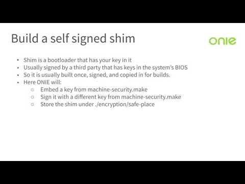 ONIE - Demonstrating Secure Boot