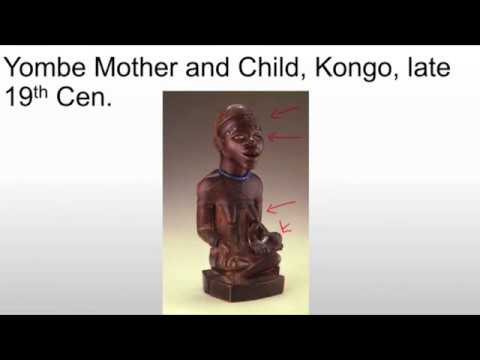 Yombe Mother and Child from Kongo