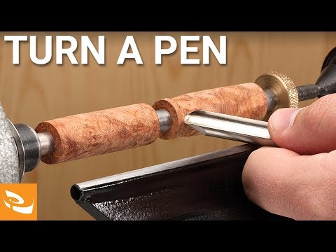 Turning a Pen on a Lathe (Pen Making How-to)
