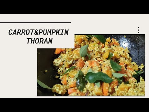 Carrot and pumpkin Thoran