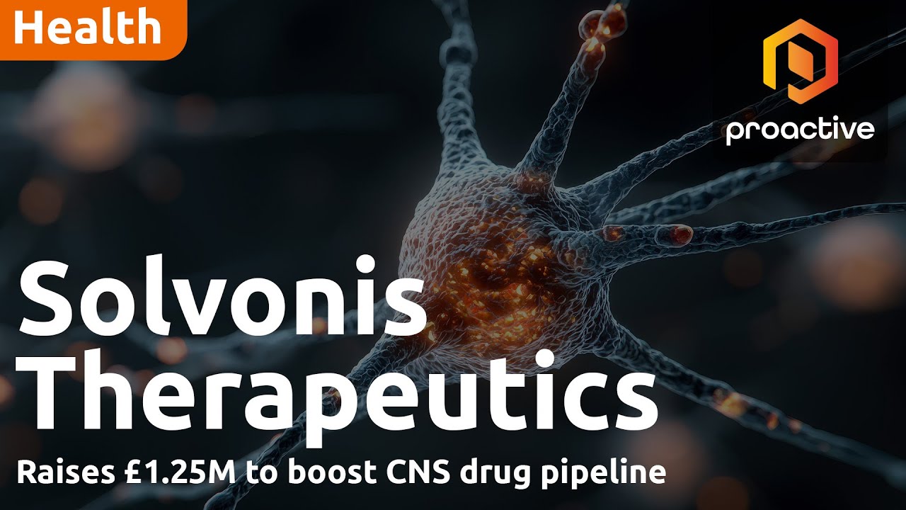 Solvonis raises £1.25m to boost CNS drug pipeline