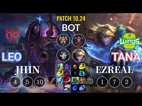 SB Leo Jhin vs JAG TaNa Ezreal Bot - KR Patch 10.24