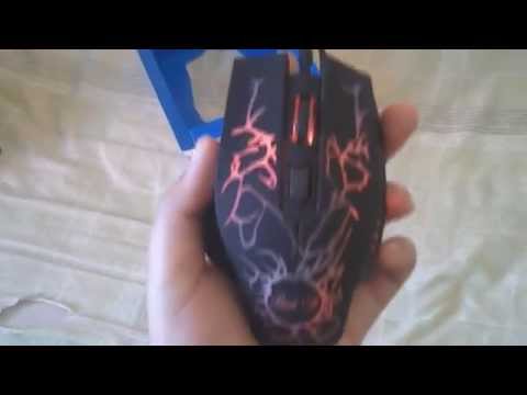 Umboxing-Mouse colorful glare PL-5600