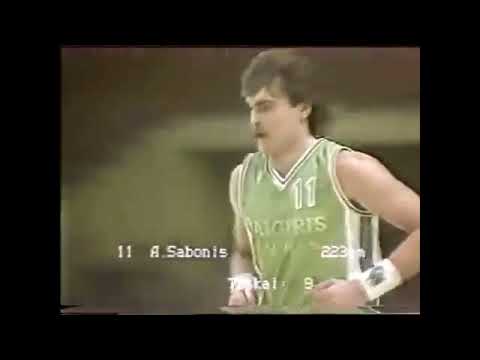 Sabonis vs Statyba Vilnius (1988)