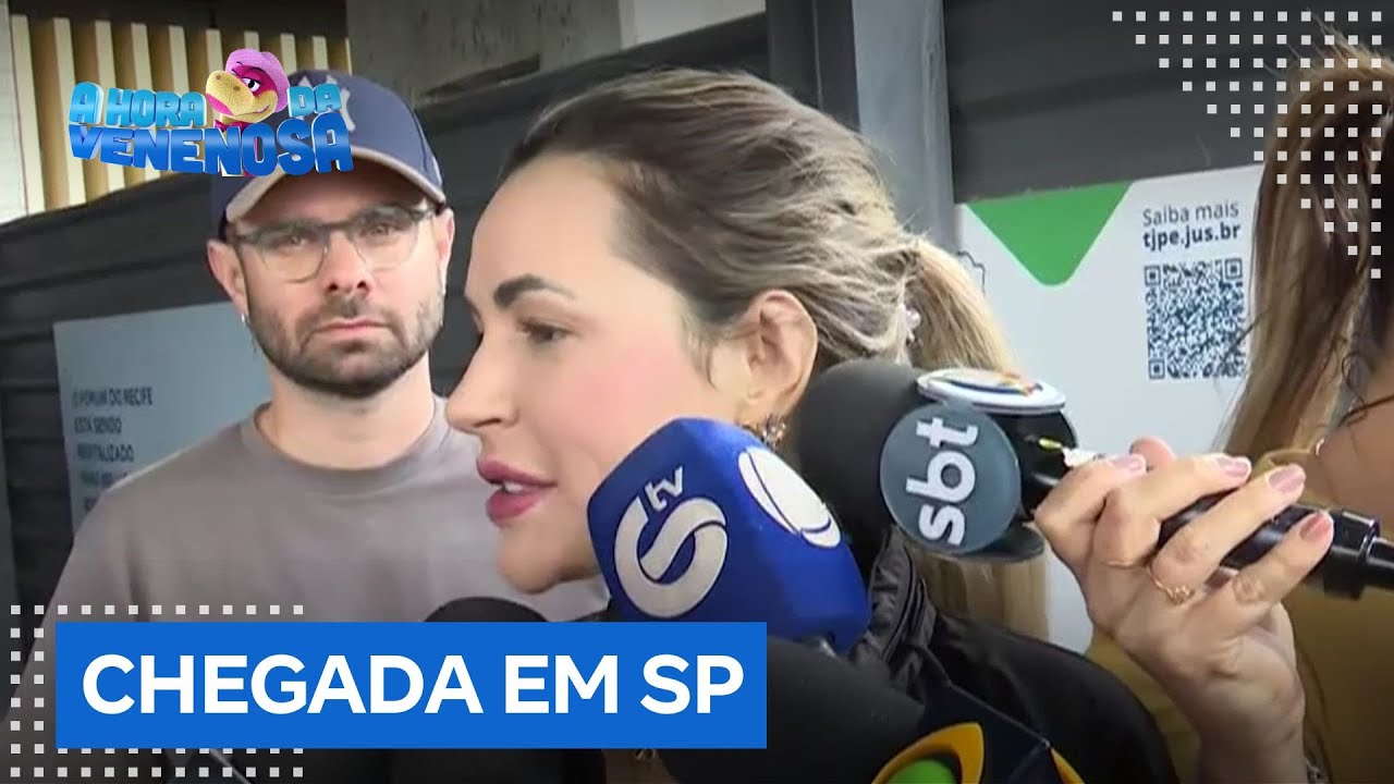 Deolane Bezerra chega a São Paulo em jatinho particular