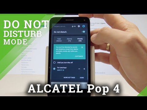 How to Enable Do Not Disturb Mode on ALCATEL Pop 4 - Silent Mode / Set Up Priority Rules