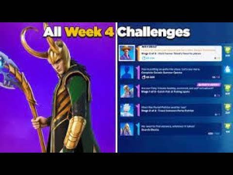 Fortnite All (Week 4) Challenges Guide Epic Quests