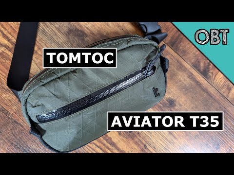 Tomtoc Aviator T35 Sling in X-Pac vs T33 Nylon - Review and Comparison