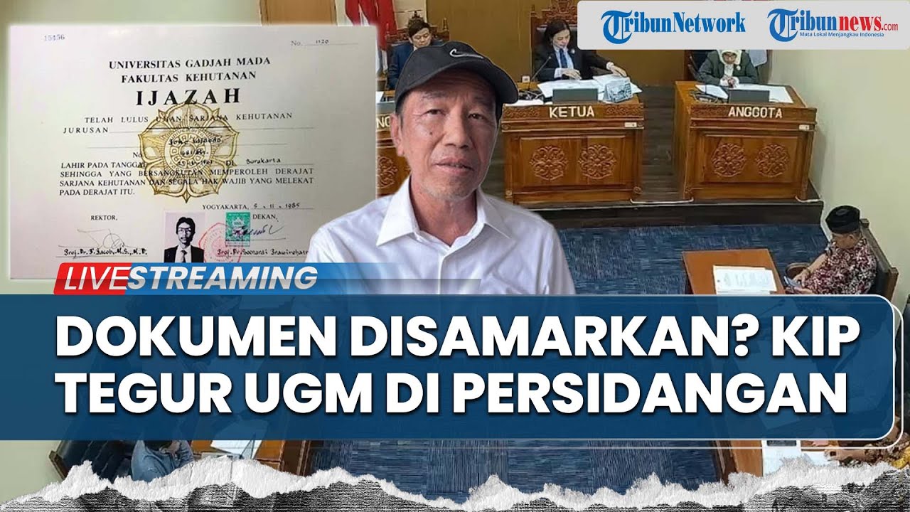 UGM Ditegur KIP di Sidang karena Banyak Dokumen Disamarkan, Keberadaan Ijazah Asli Jokowi Terungkap