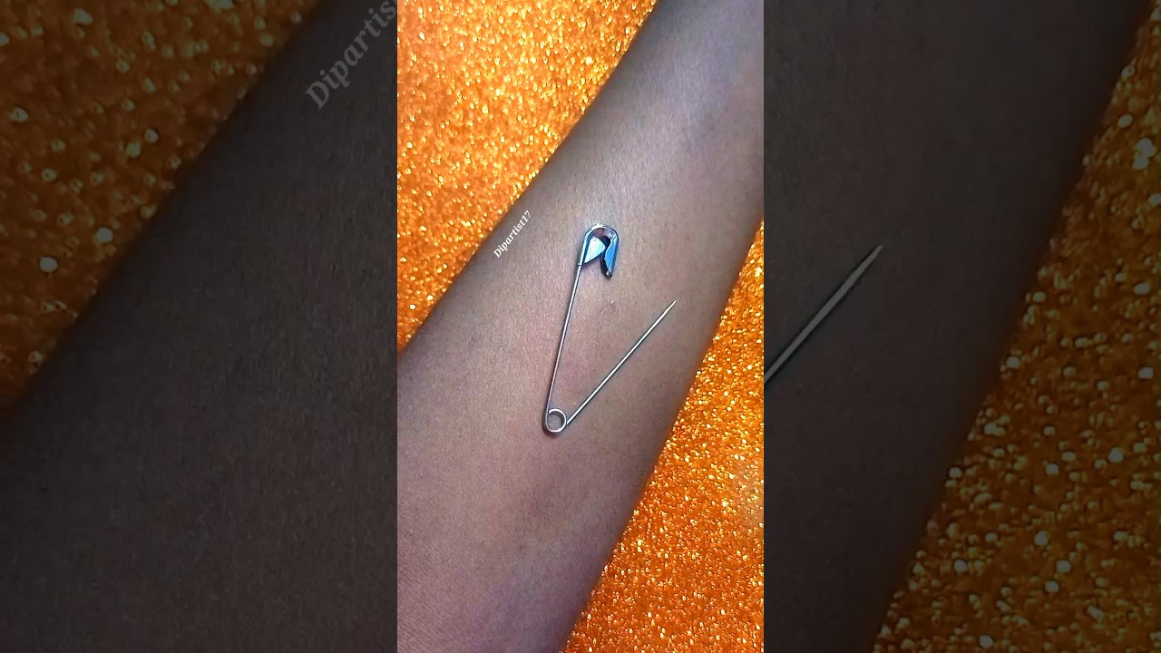 Again safety pin simple tattoo #love #viral #tattoo