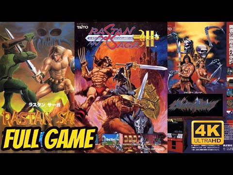 Rastan Saga TRILOGY [ARCADE] Gameplay Walkthrough FULL GAME [4K60ᶠᵖˢ UHD🔴]