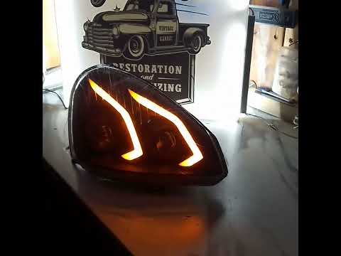 Бегущий поворотник на Приору,Фары AMG на Приору