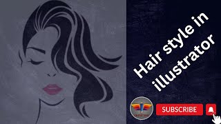 How to Create Hairstyle Illustration in Adobe illustrator | Tutorial For Beginners #graphics