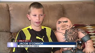 Boy saves brother from drowning after learning how in The Rock&#39;s San Andreas