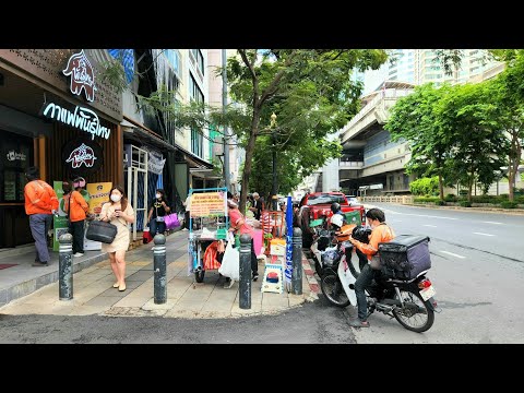 [4K] Walking in Bangkok City - Chong Nonsi BTS Station