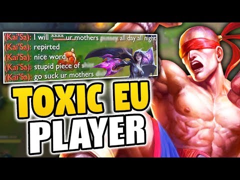 I CANNOT BELIEVE HOW TOXIC EU IS... MOST TOXIC KAISA TILTED BY MY LEE SIN - League of Legends
