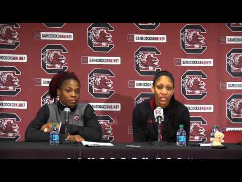 Sarah Imovbioh and A'ja Wilson talk about their loss to Uconn