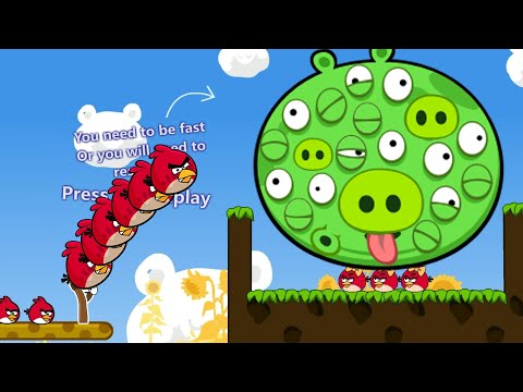 Angry Birds Cannon 3 - FORCE OUT THE HUGE 100 EYES PIGGIES TO RESCUE STELLA!