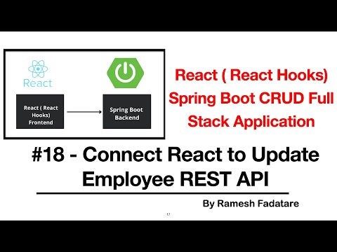 React Hooks Spring Boot CRUD Full Stack App 18 Connect React to Update Employee REST API