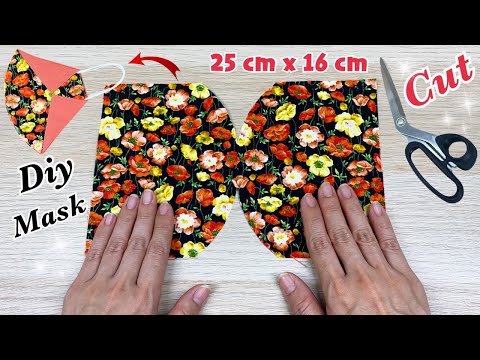 New Style Cute Mask | Diy Breathable Fabric Face Mask Very Easy Pattern Sewing Tutorial At Home |