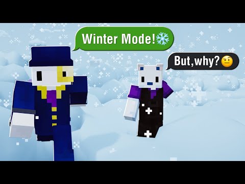 Mind-Blowing Winter Mode Test in Minecraft!