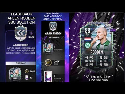 FLASHBACK ARJEN ROBBEN * CHEAP * Sbc Solution || How to get Flashback Arjen Robben || madfut 21