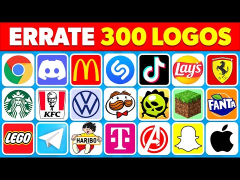 Errate das Logo in 3 Sekunden | 300 berühmte Logos | Logo-Quiz 2024
