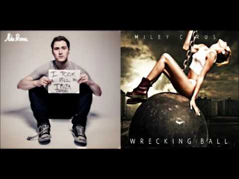 I Took A Pill In Ibiza Vs Wrecking Ball (Mash-up)