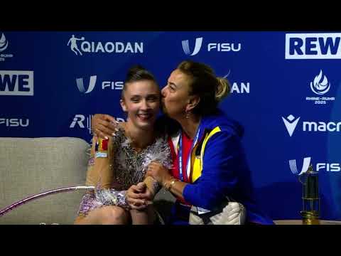 Fisu Games 2025 Rhythmic gymnastics- Hoop Final- Andreea Verdeș (ROU)
