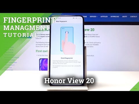How to Add Fingerprint Lock on Honor View 20 - Set Fingerprint Unlock