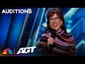 Maureen Langan has the judges in STITCHES! | Auditions | AGT 2023