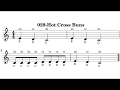 029-Hot Cross Buns music sheet