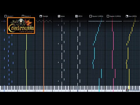 Castlevania Curse Of Darkness - Garibaldi Courtyard (8-bit) (VRC6)