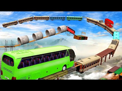 Mega Ramp bus stunt Driving Games 2022